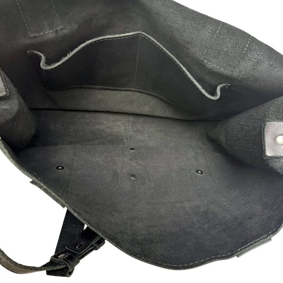 Copper River Bag Large Voyager Laptop Briefcase Black Leather Messenger 17" - Picture 6 of 16